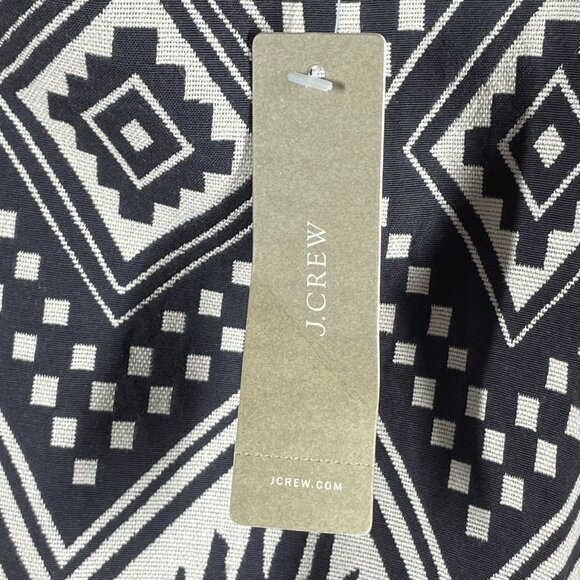 NEW J Crew Dress Womens 2 black aztec western sheath preppy classic - Picture 5 of 11